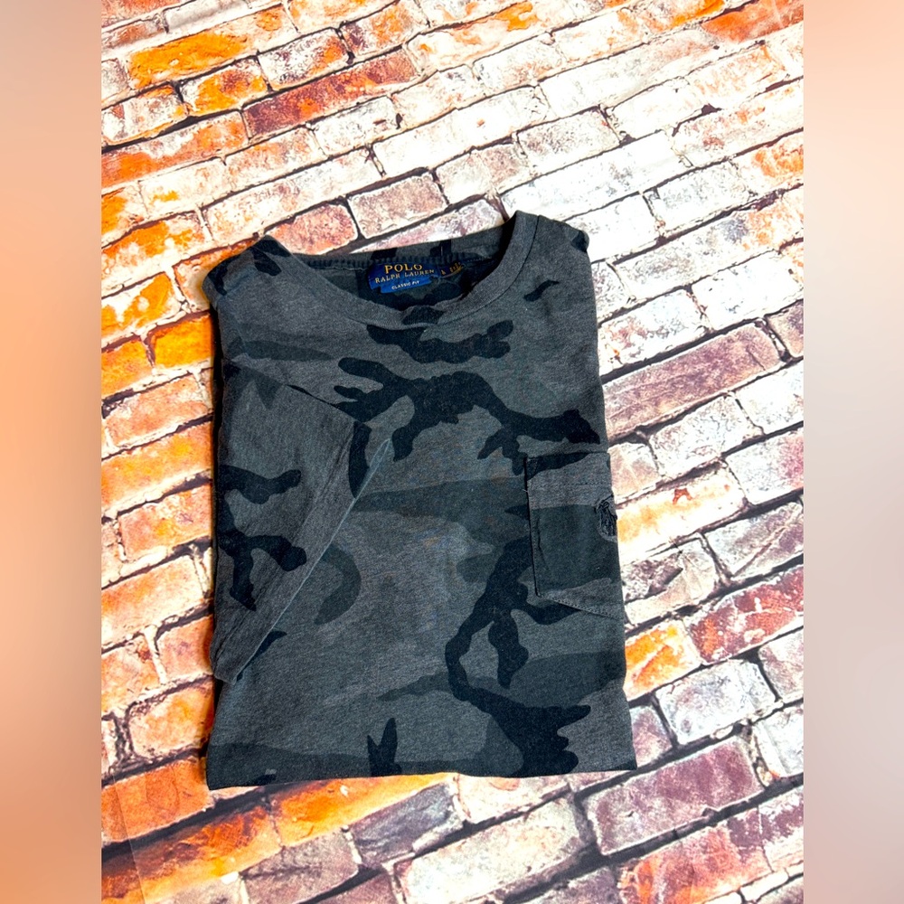 Polo Ralph Lauren Black Camouflage T-Shirt
